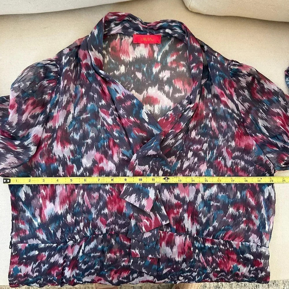 LaVia 18 by Piazza Sempione Silk Tunic Top in Large (12-14) - Picture 14 of 15